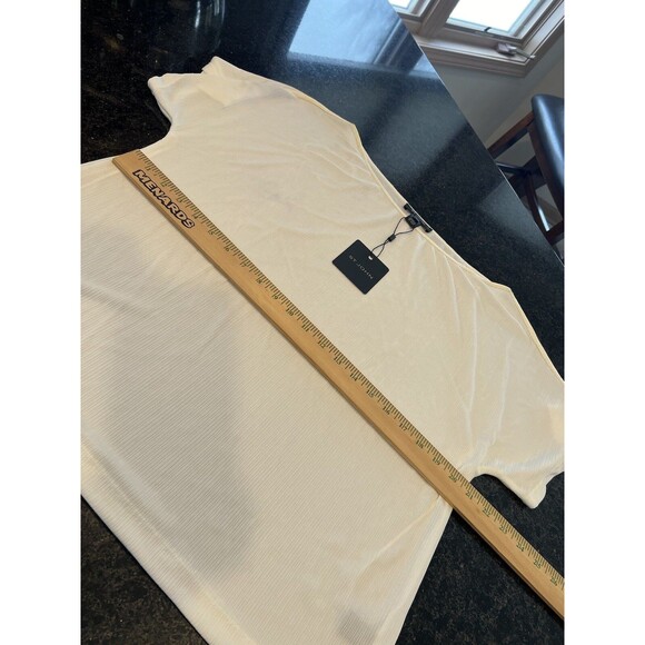 St. John Ivory Boat Neck Blouse Large K914QF1 NWT (Minor Flaws) - Picture 11 of 15